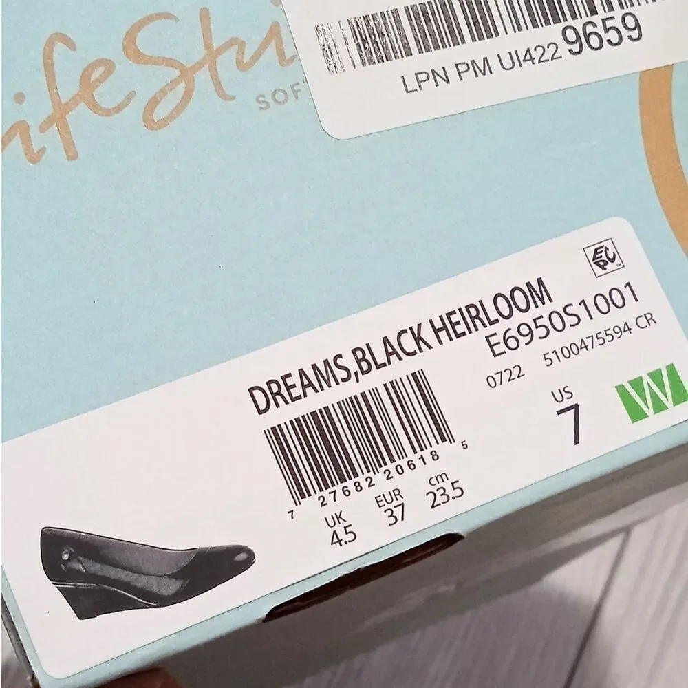 (S-4280) LifeStride Women's Dreams Wedge Pump Sz 7